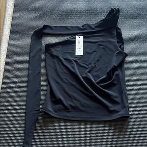 Garage one shoulder neck tie